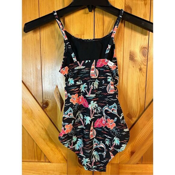 Salt Life swimsuit one piece tropical black Youth 10 nwt (0133) - Picture 4 of 6